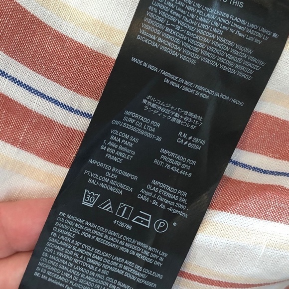 NWT Stone Row Stripped Linen Blazer Size XS - Picture 11 of 15